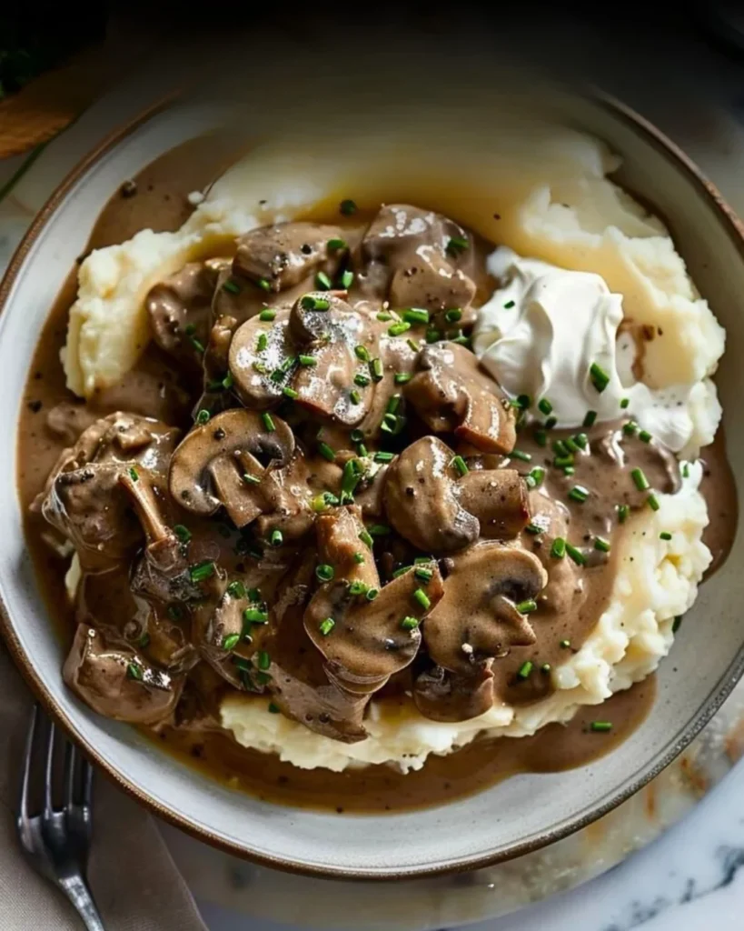 Beef Stroganoff, Steamed Rice & Cinnamon Rolls
